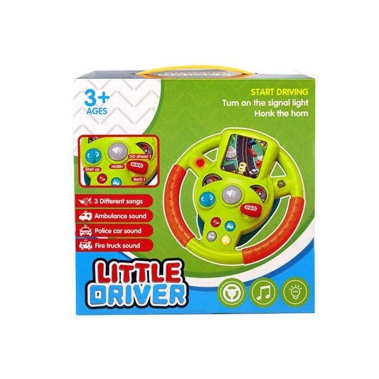 Baan Toys Steering Wheel Toy for Kids Simulation Driving Car Toy with Light & Sound Mode Experience The Fun of Driving Car Toys - Automatic Steering Wheel