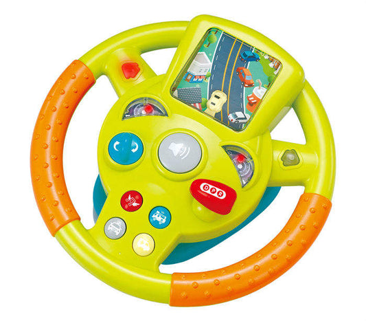 Baan Toys Steering Wheel Toy for Kids Simulation Driving Car Toy with Light & Sound Mode Experience The Fun of Driving Car Toys - Automatic Steering Wheel