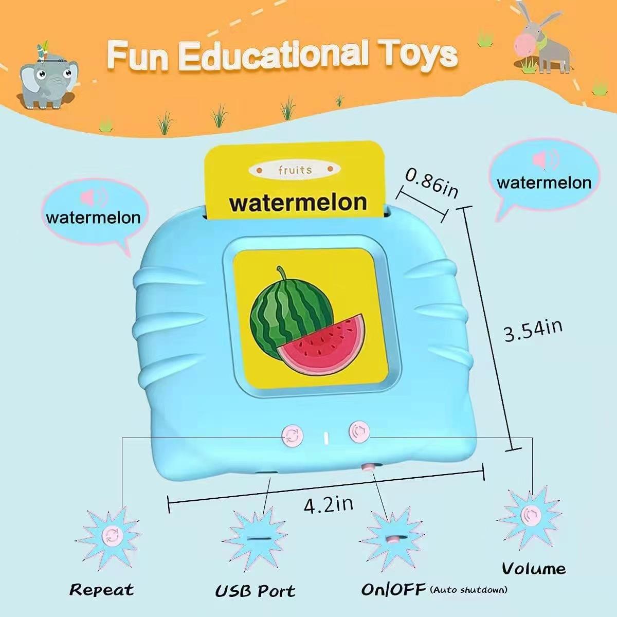 Baan Toys Talking Flash Card Reader Learning Toy For Kids (1 Year+)