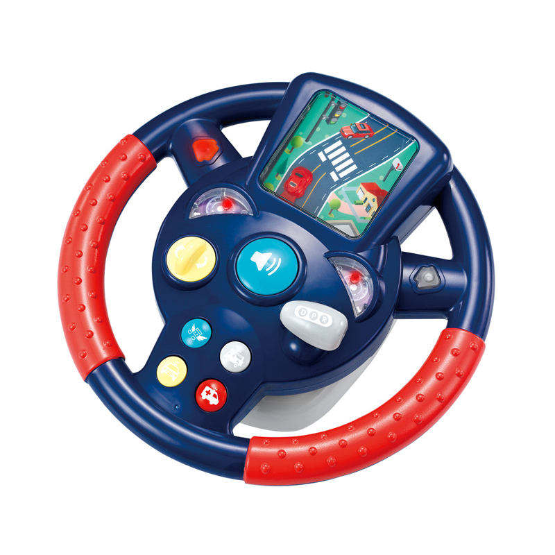 Baan Toys Steering Wheel Toy for Kids Simulation Driving Car Toy with Light & Sound Mode Experience The Fun of Driving Car Toys - Automatic Steering Wheel